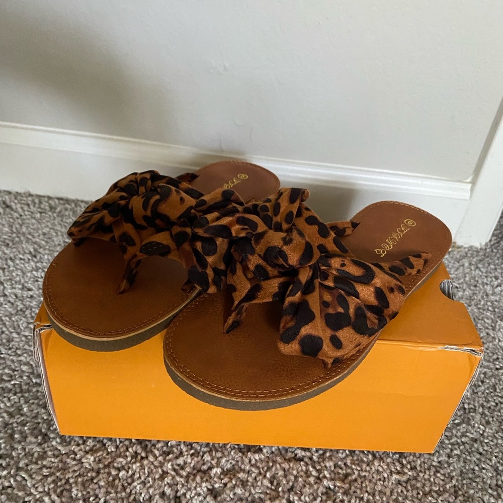 Leopard Print Sandals